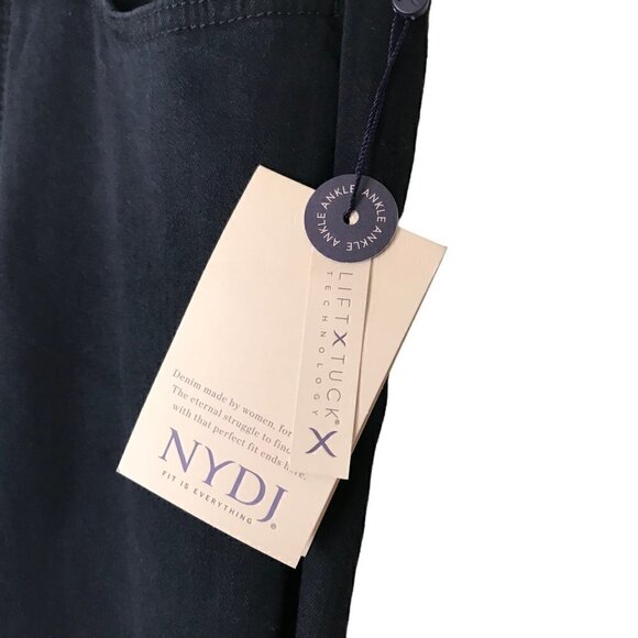 NWT NYDJ Sherri Slim Black High Rise 5 Pocket Jeans Size 8 - Picture 6 of 10